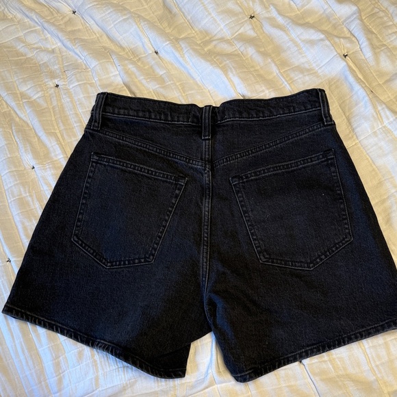 Abercrombie & Fitch Black Jean Shorts Curve Love - Picture 4 of 4